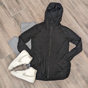 Athleta Zip Up Breathable Hooded Jacket